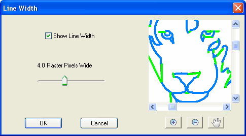 Line Width dialog